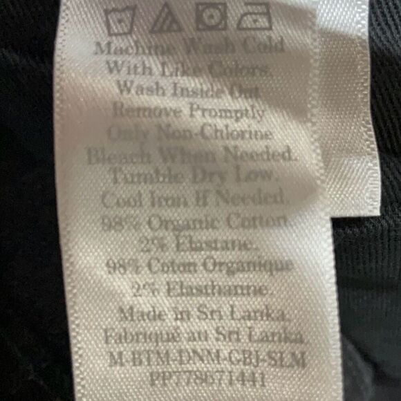 NWT Everlane Black Denim Organic Cotton The Slim Fit Cropped Jeans Size 30x32 - Picture 12 of 14